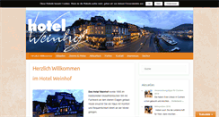 Desktop Screenshot of hotel-weinhof.de