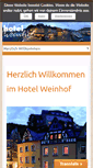 Mobile Screenshot of hotel-weinhof.de