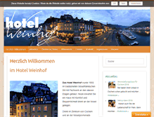 Tablet Screenshot of hotel-weinhof.de